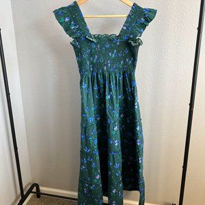 Hill House Ellie Nap Dress in Emerald Space Floral print